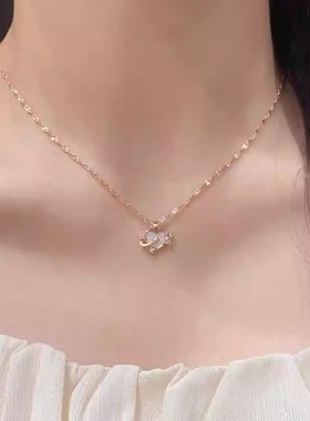 心之轨迹爱心项链女款轻奢小众