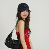 新款 HAPPYDOG快乐小狗刺绣棒球帽子女软顶简约百搭显脸小鸭舌帽潮