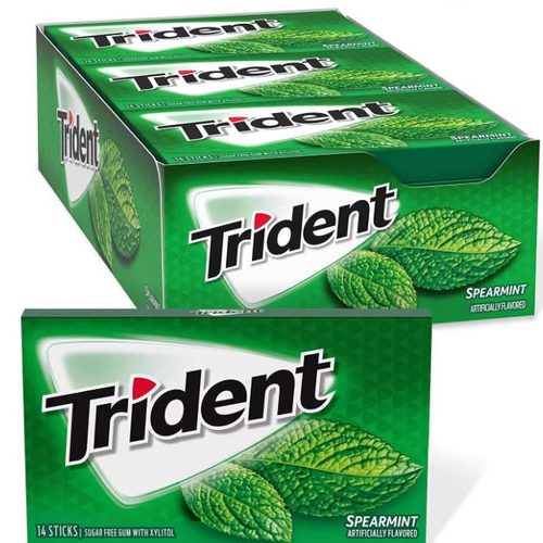 trident原装一盒木糖醇口香糖