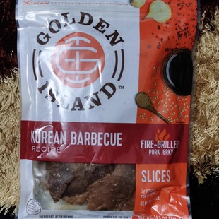 美国Golden BBQ蜜汁烤猪肉干猪肉脯 韩式 Island黄金海岸 410g即食