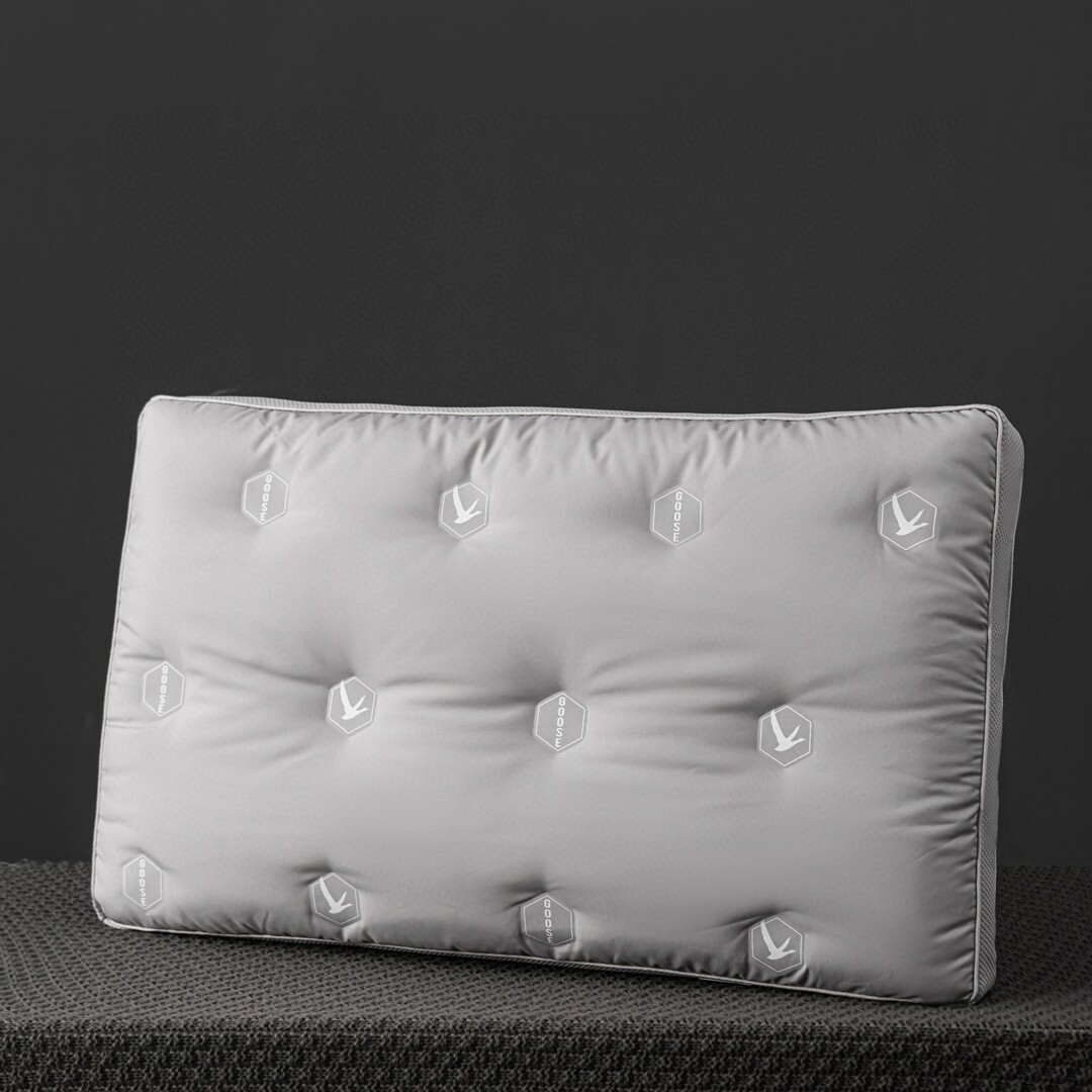 轻奢鹅绒枕柔软弹性好亲肤触感有好的吸湿透气性枕头枕芯舒适放松