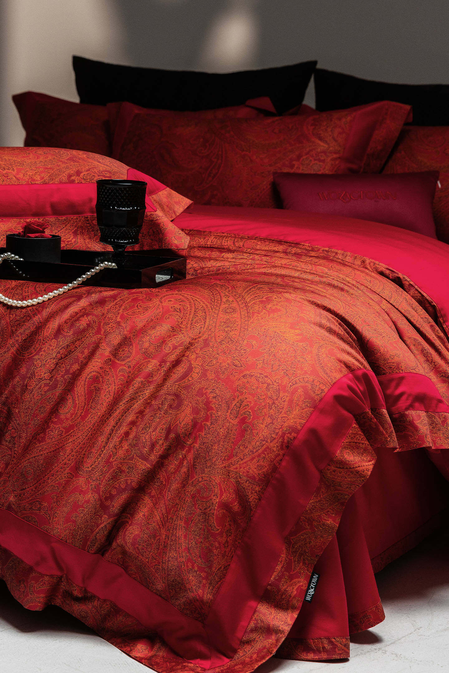 高端礼盒装提花婚嫁喜悦高端喜嫁高支高密长绒棉高精密刺绣四件套