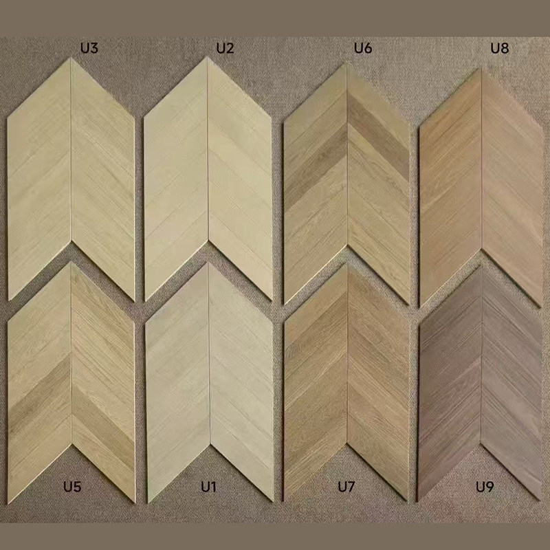 300*1200菱形鱼骨木纹砖/AB面拼接/中古法式奶油风客厅卧室地砖