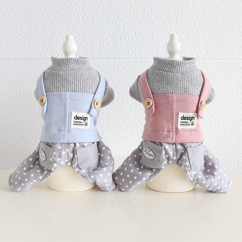 宠物狗狗加绒厚四脚冬装