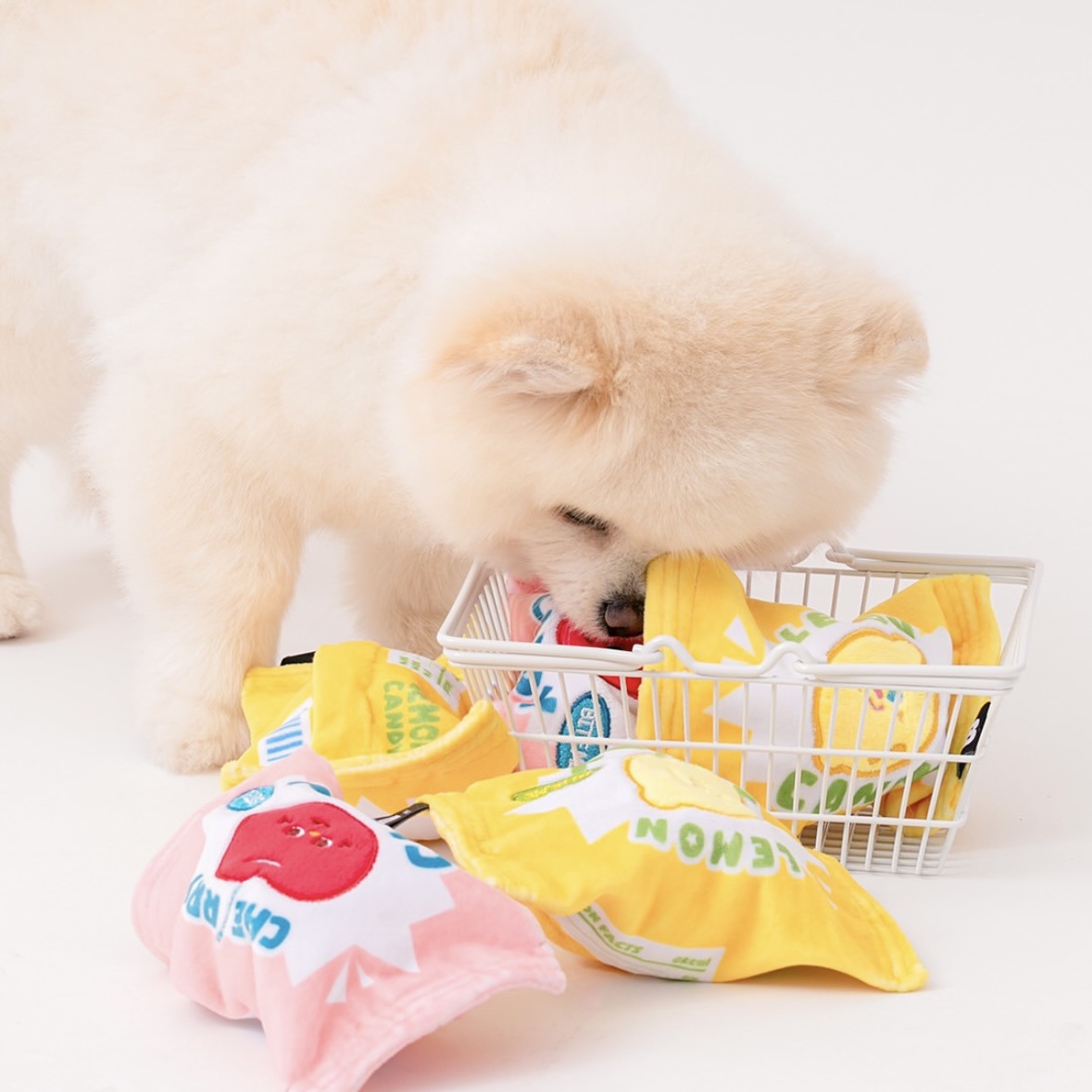 宠物糖果发声闻嗅垫响纸发声玩具狗狗犬bb叫小型犬刺球互动比熊