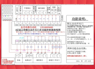 液压 显示 传菜梯开关家用电梯 门 自动三层智能控制器plc 货梯