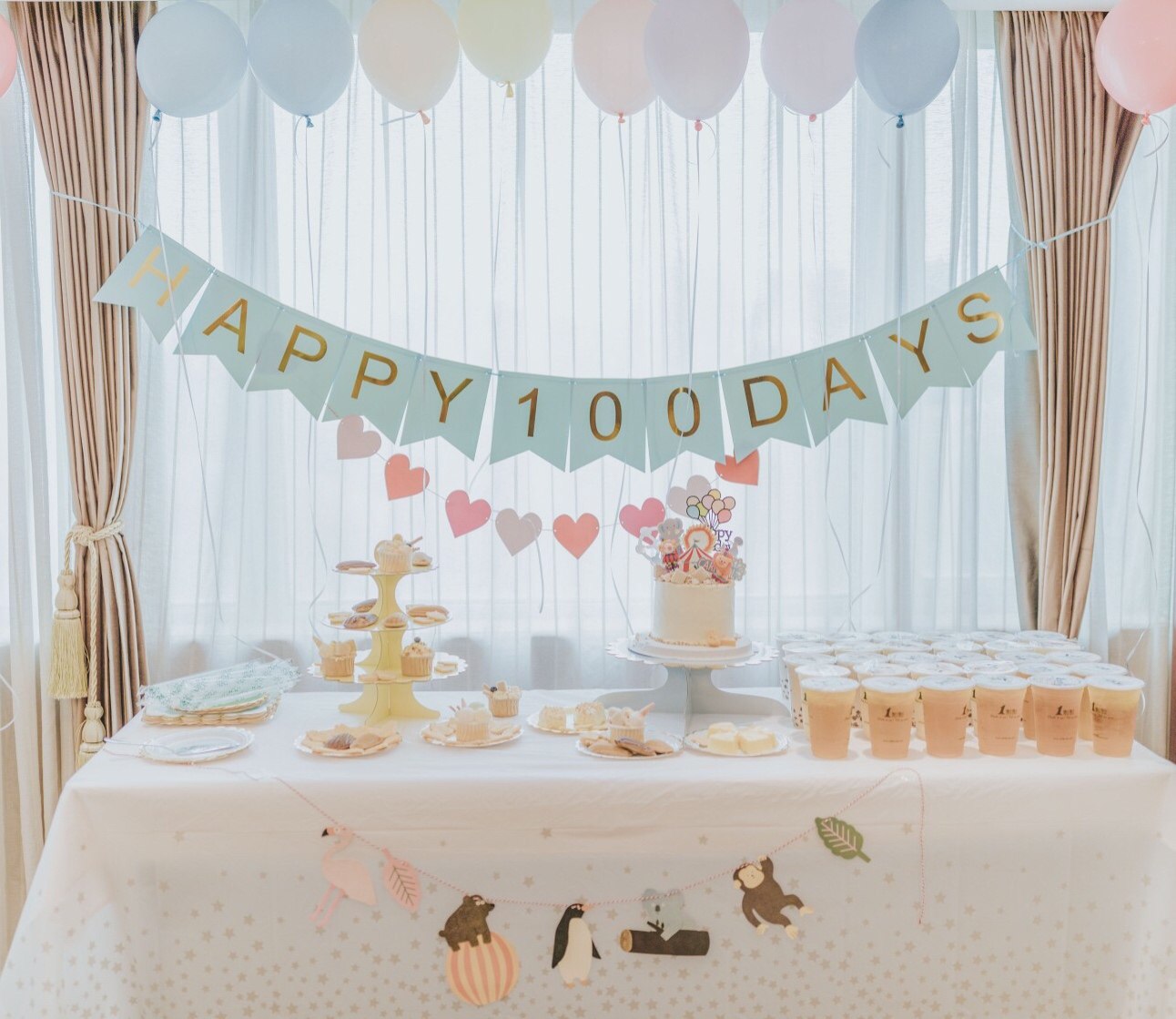 生日桌布置宝宝生日布置儿童生日派对桌布甜品台装饰一次性餐桌布