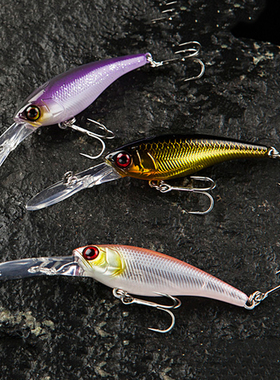 日本原装jackall深潜路亚米诺想流SHAD58SRSP68DDRSP竞技爆钓假饵