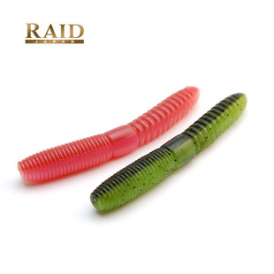 日本RAID路亚软虫FAT WHIP 3寸胖面条棒棒虫senko高比重无铅软饵
