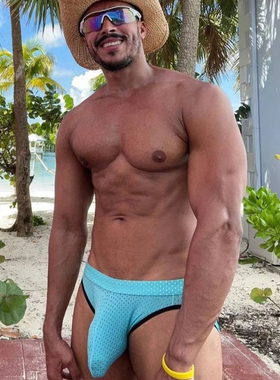 【复购送一条】双丁男士内裤性感网眼显大火辣纯欲暴露情调高级