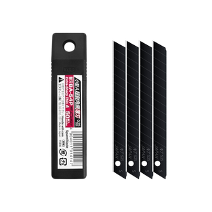 日本原装进口NT BA-54P墙纸壁纸墙布专用超薄刀片 50片装9MM黑刃銳利替刃墙纸刀片 0.25MM美工刀片