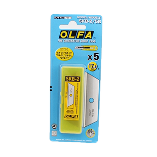 日本原装进口OLFA爱利华SKB-2/5B安全刀片用于SK-4安全刀快递小刀刀片梯形工业切割刀片锋利耐用美工刀替刃