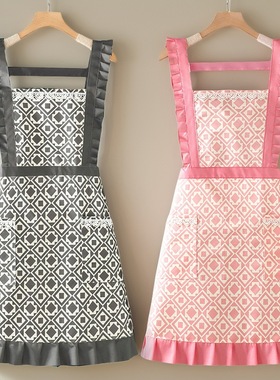 园艺围裙厨房家用工作服女餐饮上班专用护衣2025新款防水防油四季