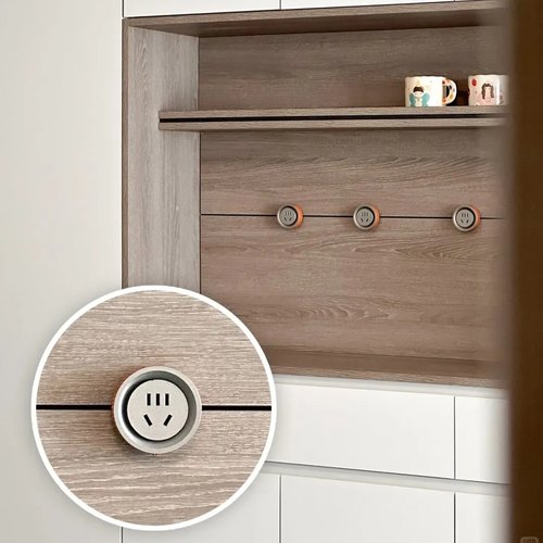 艾宝沃xpower可移动线性轨道插座卧室无线不带线排插T25隐藏嵌入