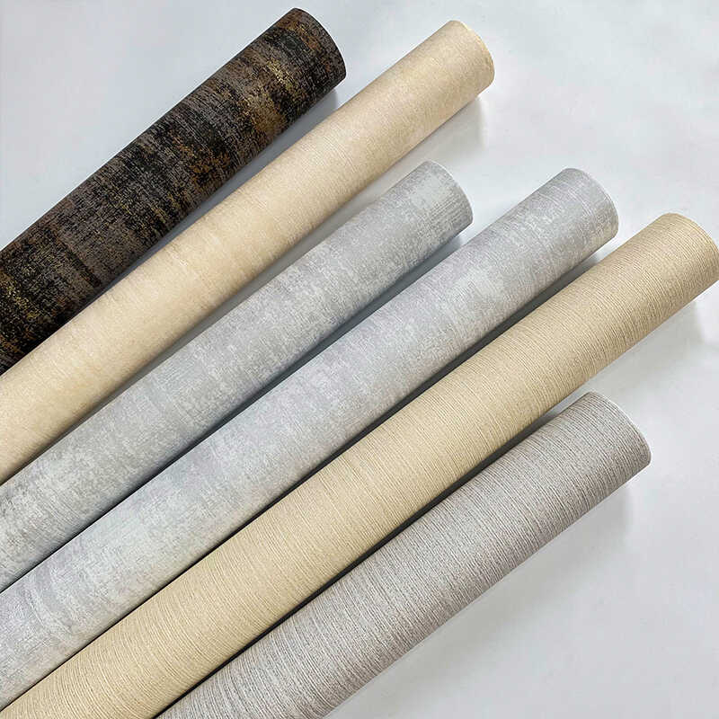 工业风3D斑驳素色墙纸 客厅书房饭店酒店 简约金黑色暗纹浮雕壁纸