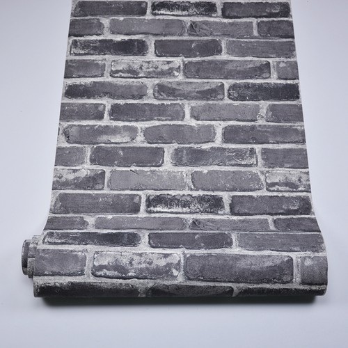 时尚复古砖纹3d文化砖块墙纸防水