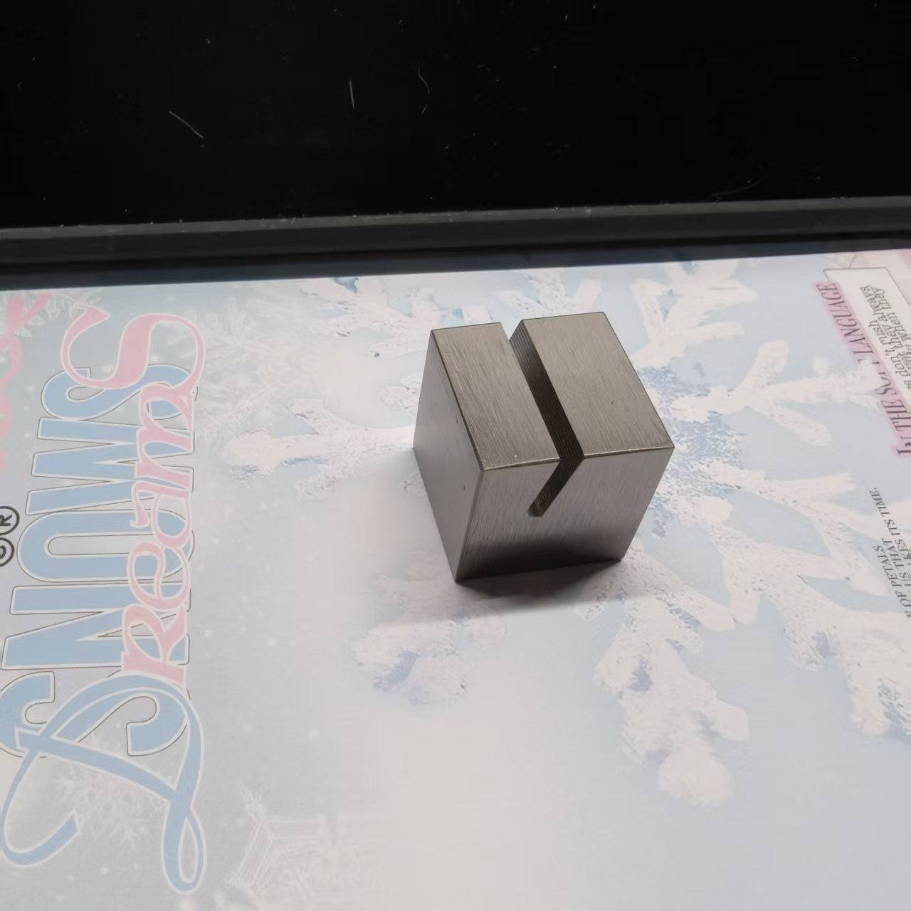 不锈钢名片架标签夹名片座