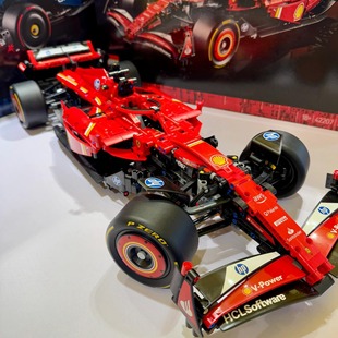 2025新品 积木益智玩具礼物 跑车法拉利SF 24F1赛车42207男孩拼装