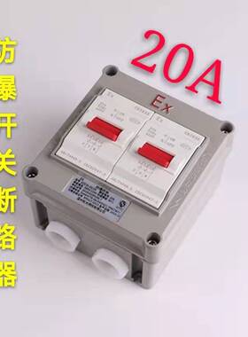 新款防爆断路器壁式EX开关380V220V铸铝明装空气开关风机电机启动