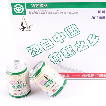 扬州特产-荷藕之乡宝应 千纤莲藕汁 蔬果饮品饮料 24罐装