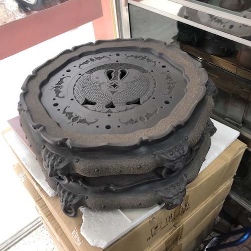 宜兴名家五环大直径54cm狮头茶盘