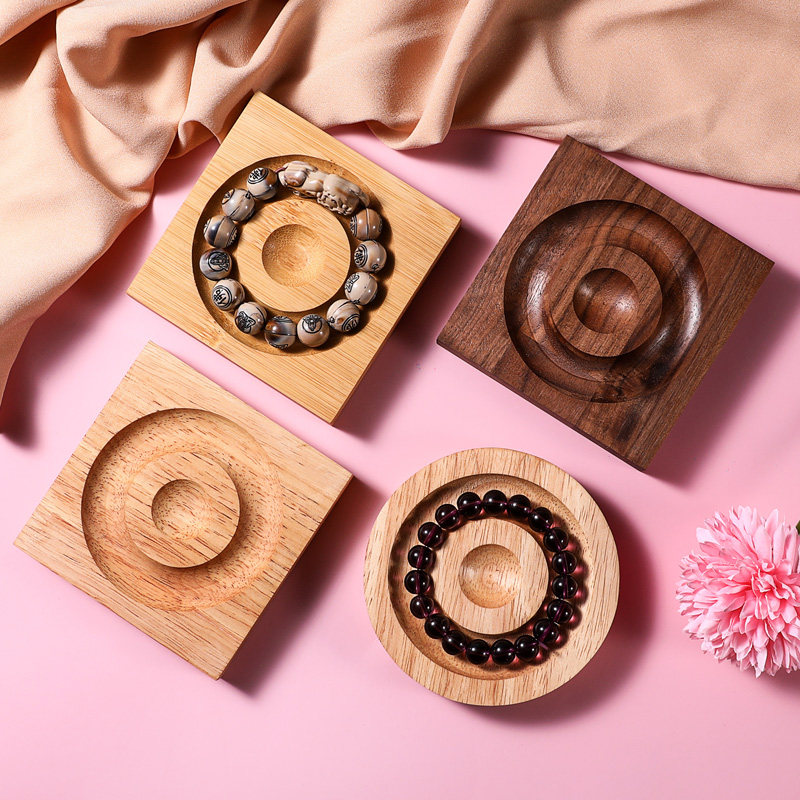 实木手链托盘手串展示盘手围串珠盘手作文玩首饰设计托盘收纳盘,饰品/流行首饰/时尚饰品新,首饰展示架,淘宝优惠券,粉丝福利购,淘宝优惠卷