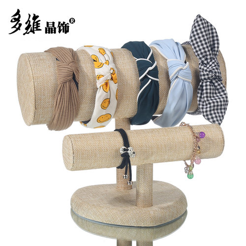 绒布发箍展示架头箍架