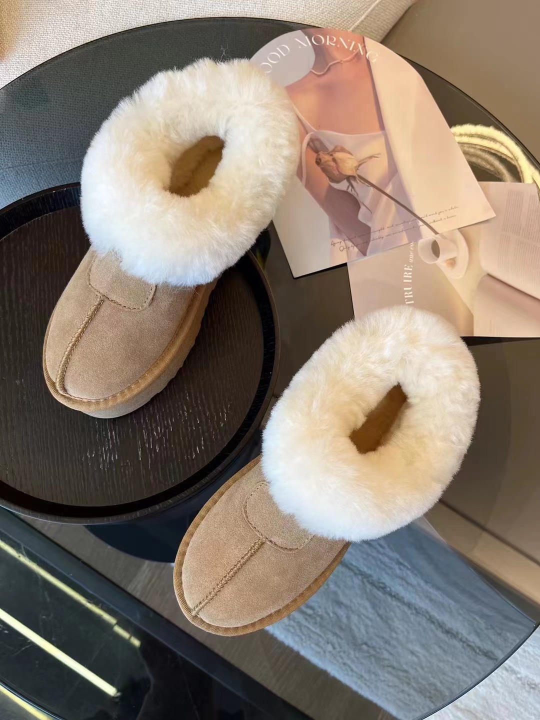 58-1真的超美 鞋面牛皮材质 加厚底牛筋底 耐磨防滑 鞋底厚度4cm