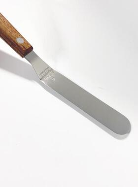 日本制 堺孝行 木柄不锈钢抹刀 4号L型