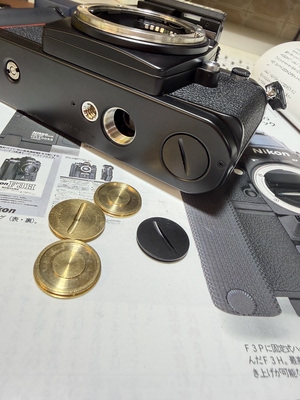 全新尼康 F3  F3HP F3t F3af 马达接口防尘盖金属材质