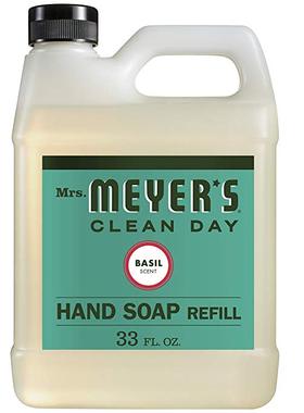 Mrs. Meyer’s Clean Day Liquid Hand Soap Refill, Basil, 33 f