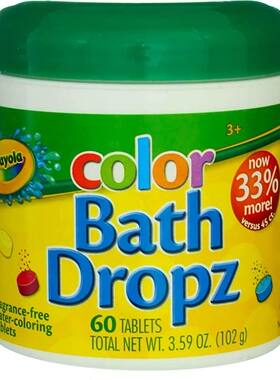 美国代购Taste Beauty Crayola Color Bath Dropz for Ages 3 and