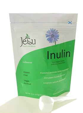 美国代购Chicory Root Inulin Powder (FOS), Soluble Inulin Fib