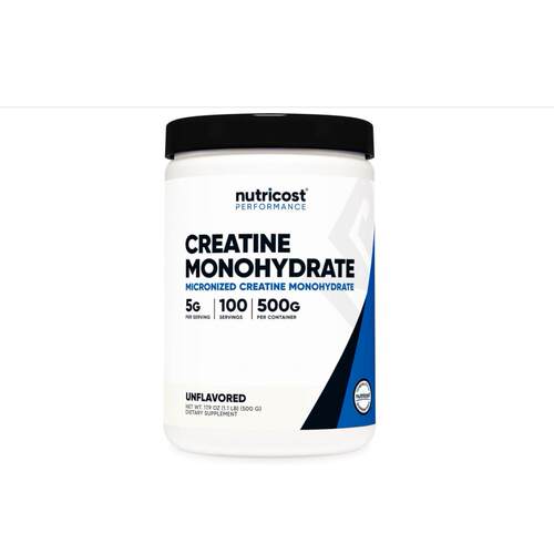 美国代购Nutricost Creatine Monohydrate Micronized Powder500G