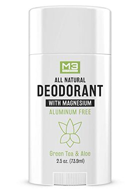 M3 Naturals All Natural Deodorant with Magnesium, Green Tea