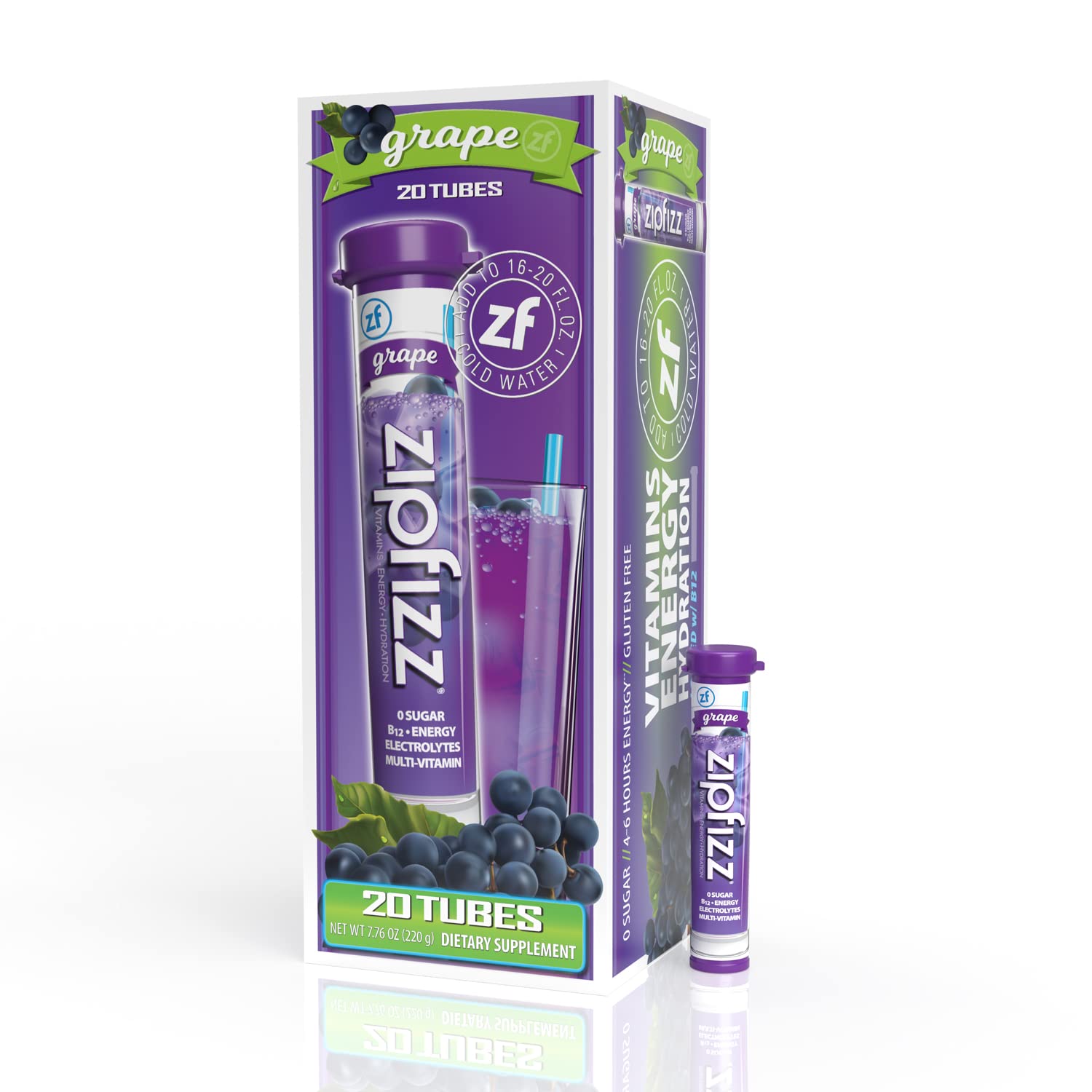 美国代购Zipfizz Energy Drink Mix Electrolyte Hydration