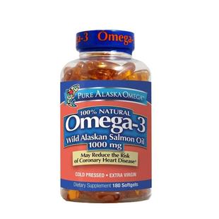 Pure Alaska Omega-3 Wild Alaskan Salmon Oil 1000mg Softgels