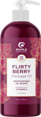 美国代购Berry Scented Sensual Massage Oil - Alluring Couples