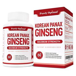 Panax Ginseng 1200mg Premium Capsules Red Vegan Max Korean