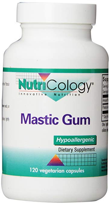 美国代购Nutricology Mastic Gum, 120 Vegetarian Capsules