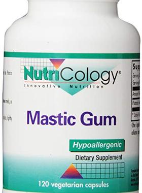 美国代购Nutricology Mastic Gum, 120 Vegetarian Capsules