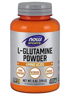 NOW Glutamine Pure Powder, 6-Ounces