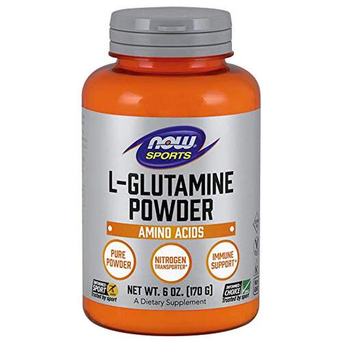NOW Glutamine Pure Powder, 6-Ounces