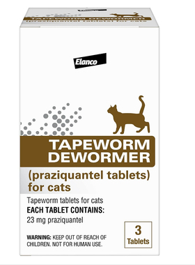 美国代购Elanco Tapeworm Dewormer (Praziquantel Tablets)