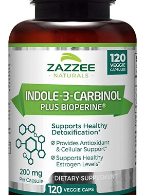 Zazzee Indole-3-Carbinol (I3C), 120 Veggie Caps, 4 Month Sup