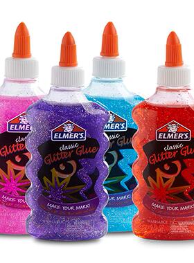 美国代购Elmers Liquid Glitter Glue Great Making Slime
