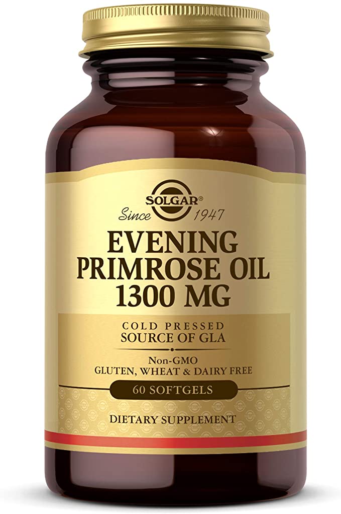 代购Solgar Evening Primrose Oil 1300 mg, 60 Softgels