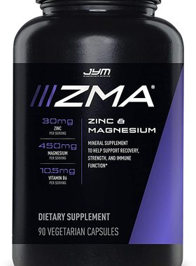 JYM Supplement Science ZMA Zinc/Magnesium Capsules Supplemen
