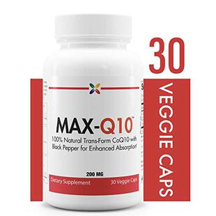 Stop Aging Now - MAX-Q10 CoEnzyme Q10 200 mg - 100% Natural