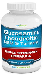 Glucosamine Chondroitin, MSM & Turmeric Dietary Supplement -